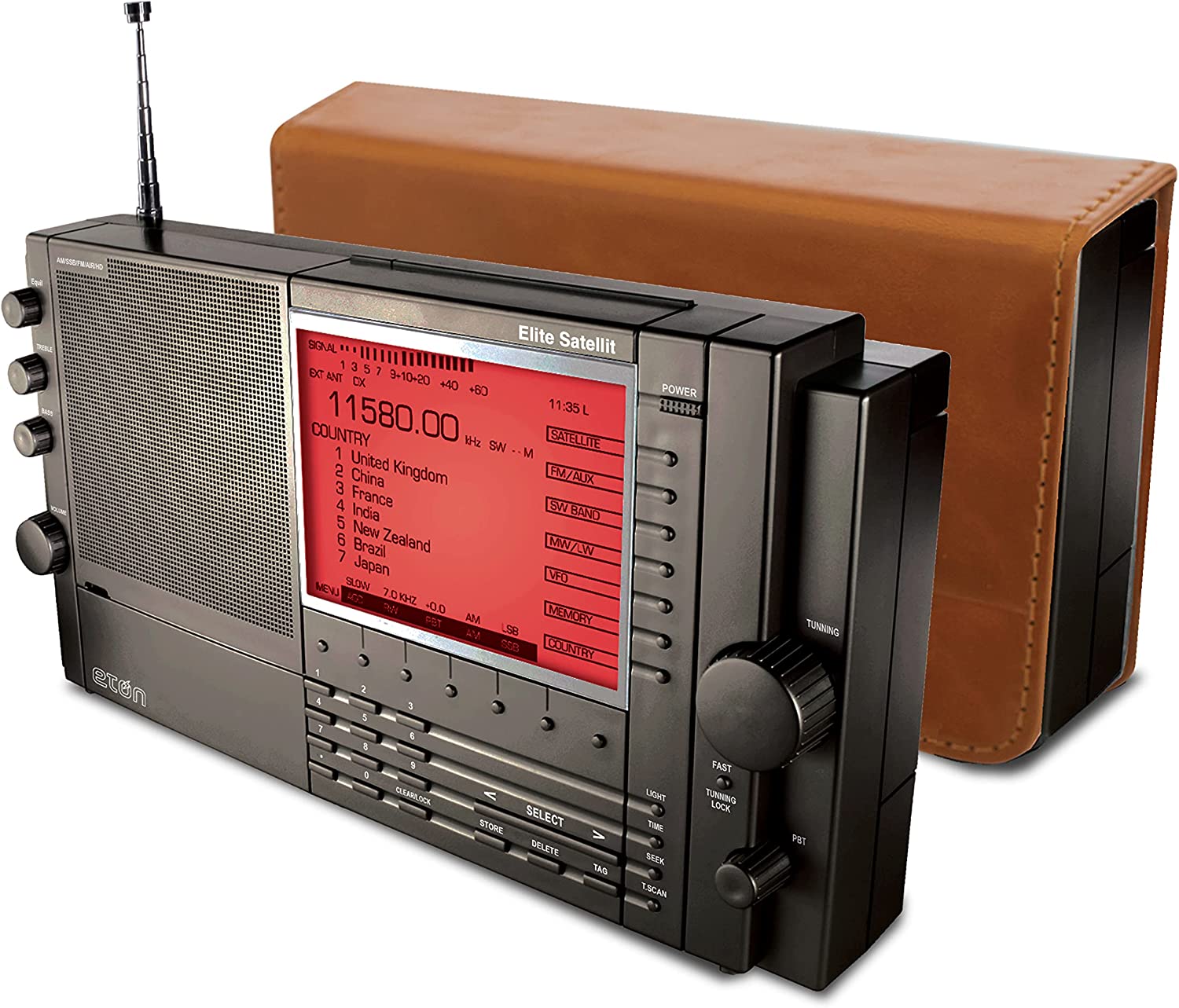 Eton Elite Satellit AM/FM/HD Radio with Shortwave Features Car Toys