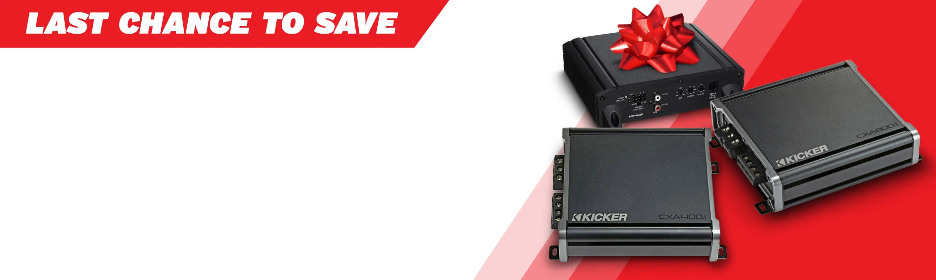 40% off  kicker and alpine amplifiers for  Holiday