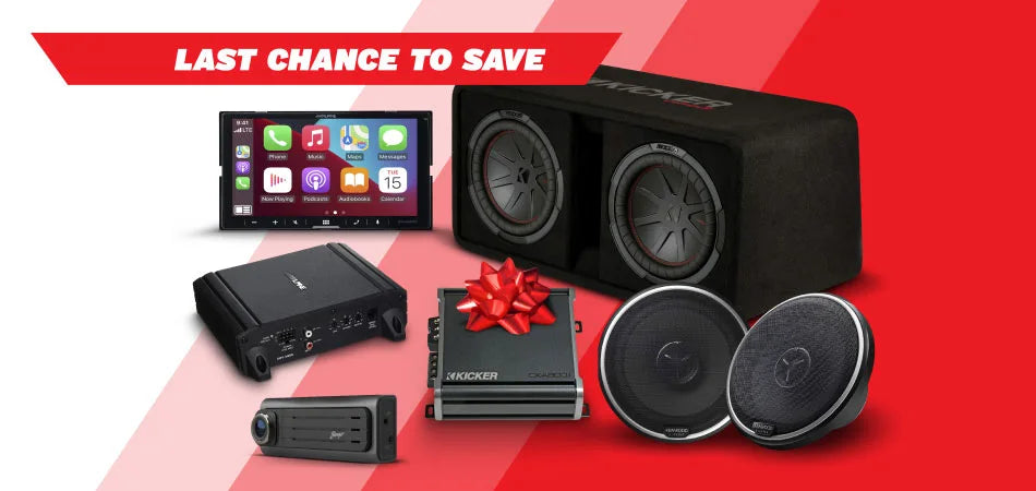 last Chance Holiday Sale Selection of Car audio products