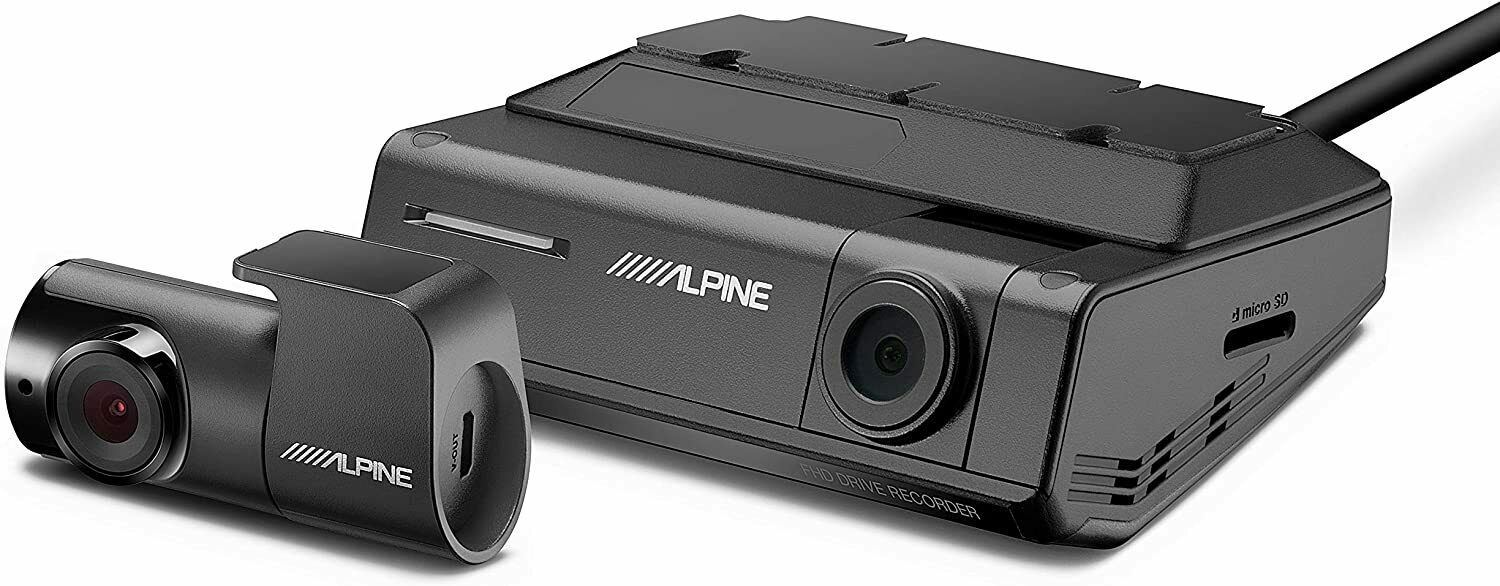 Alpine DVR-C320R WiFi & GPS Stealth Dash Camera, Front & Rear 1080p HD Dash Cam-Car Toys