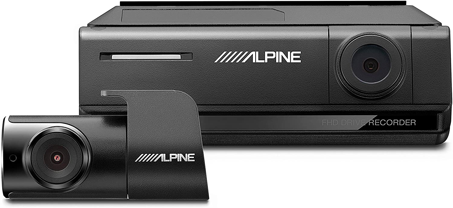 Alpine DVR-C320R WiFi & GPS Stealth Dash Camera, Front & Rear 1080p HD Dash Cam-Car Toys