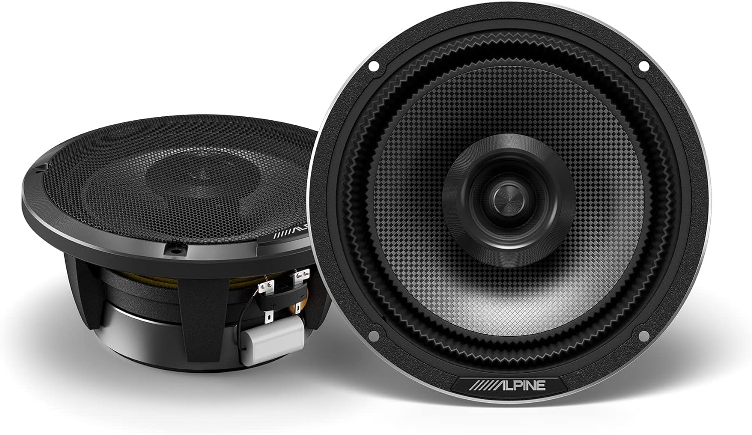 Alpine HDZ-65 Status Hi-Res Certified 6.5" 300 Watt Coaxial Car Audio Speakers-Car Toys