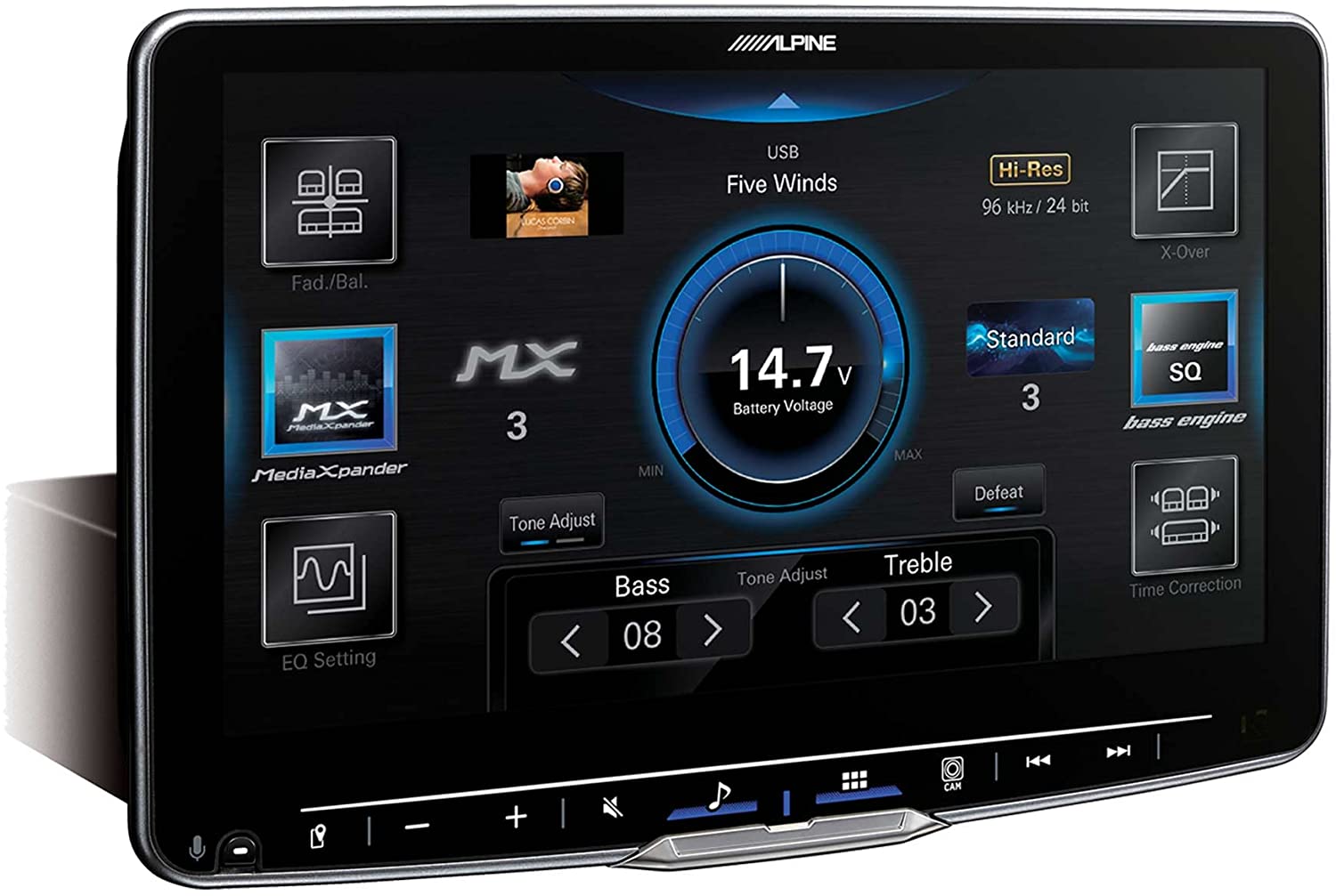 Alpine iLX-F509 Halo9 9" Media Receiver with Apple CarPlay and Android Auto-Car Toys