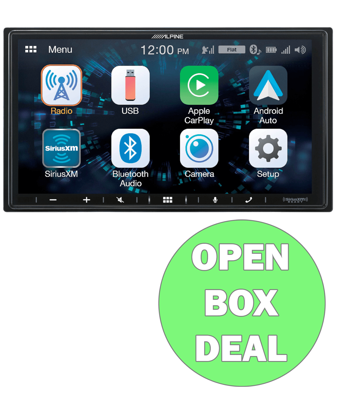 Alpine iLX-W650 2-DIN 7" Car Stereo, Apple CarPlay/Android Auto (Open Box)-Car Toys