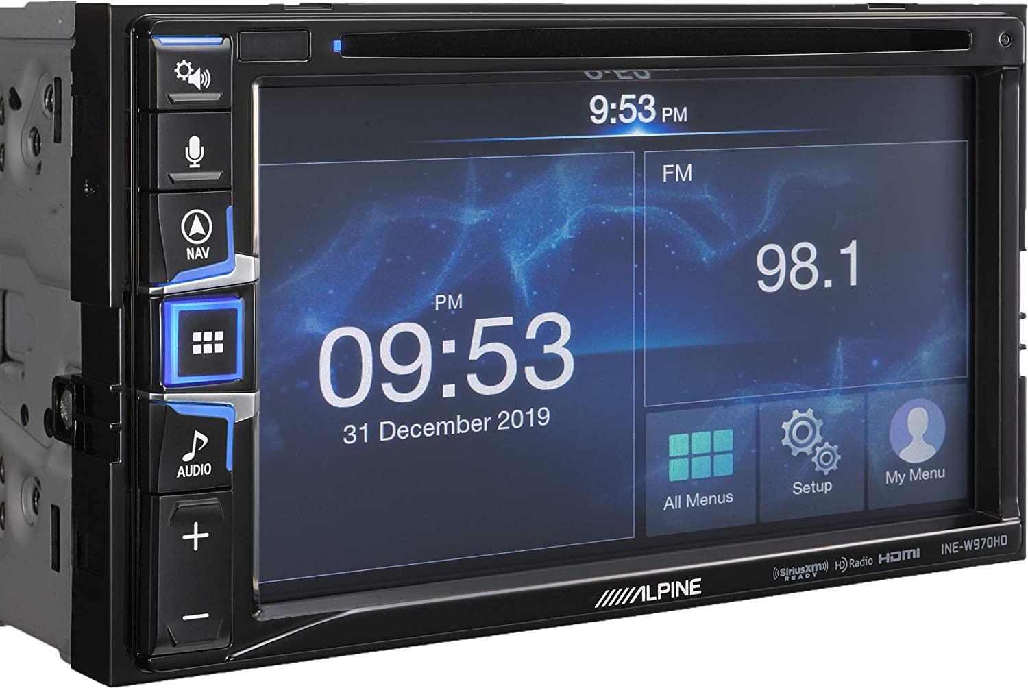 Alpine INE-W970HD 6.5" CD/DVD Receiver with Apple CarPlay, Android Auto and GPS Navigation-Car Toys