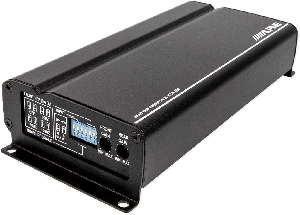 Alpine KTA-450 Power Pack Amplifier Compact Car Amp, Fits Behind iLX-W650 Stereo-Car Toys