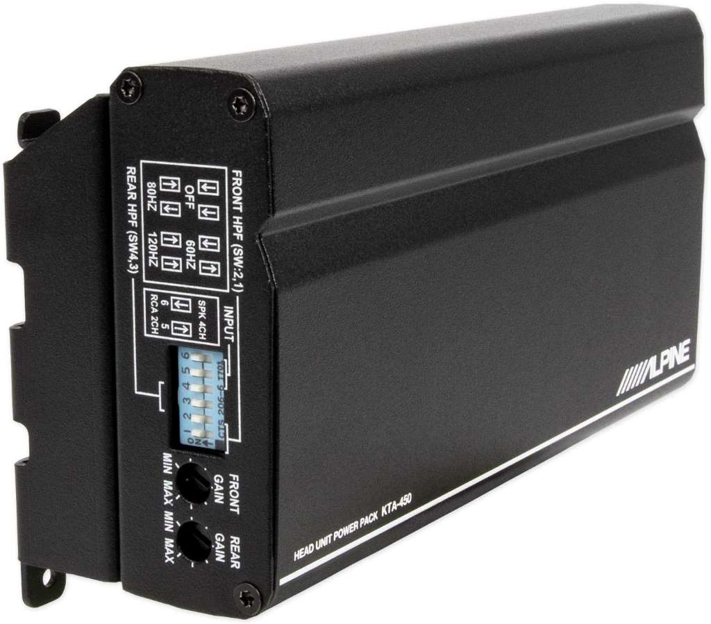 Alpine KTA-450 Power Pack Amplifier Compact Car Amp, Fits Behind iLX-W650 Stereo-Car Toys