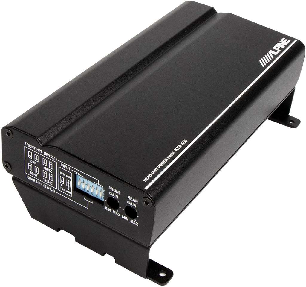 Alpine KTA-450 Power Pack Amplifier Compact Car Amp, Fits Behind iLX-W650 Stereo-Car Toys