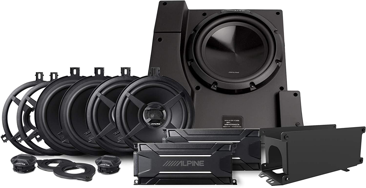 Alpine PSS-22WRA Full Audio System Upgrade Fits 2007-18 Jeep Wrangler JK Unlimeted-Car Toys