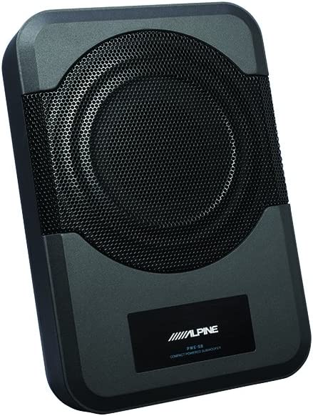 Alpine PWE-S8-WRA Compact Powered Subwoofer for 2011-Up Jeep Wrangler JK Unlimited 4-Door-Car Toys