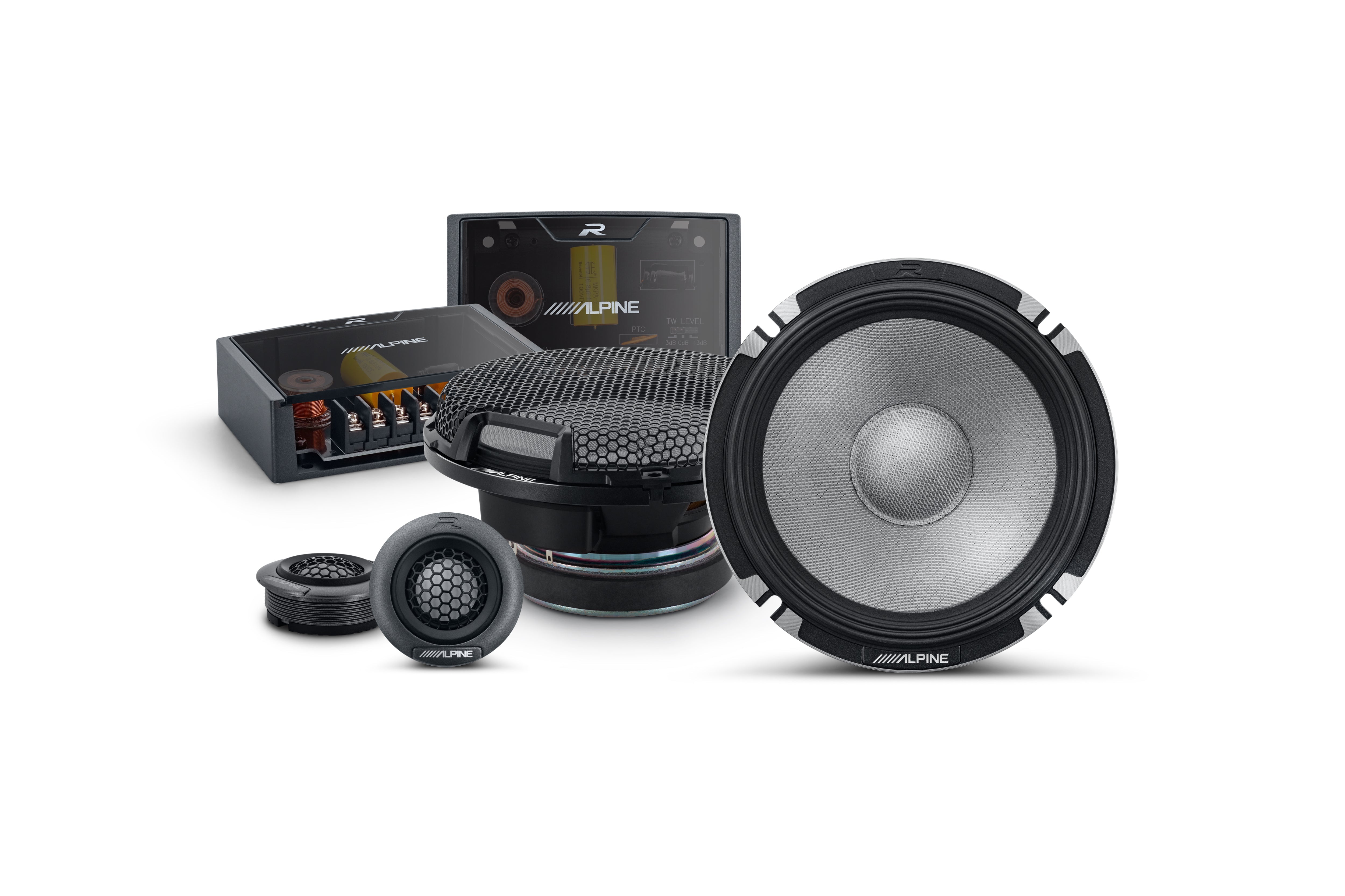 Alpine R-Series R2-S652 6.5" Hi-Res Component Speaker System-Car Toys