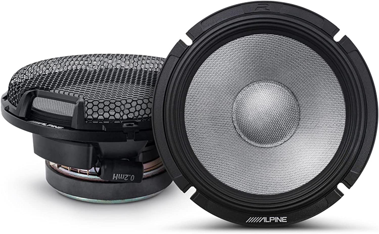 Alpine R-Series R2-S65C 6.5" 2-Way 300W HiRes Component Car Audio Speaker System-Car Toys