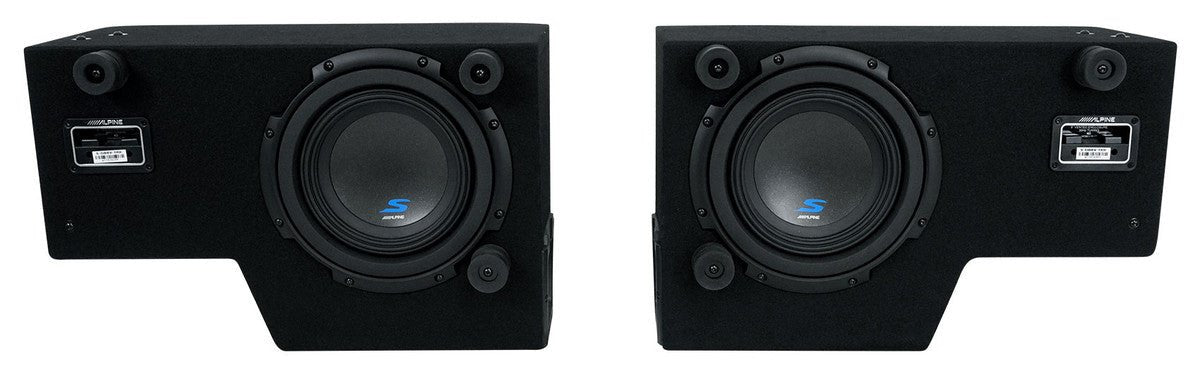 Alpine S-DB8V-TRK Dual 8” Halo S-Series Loaded Truck Subwoofer Enclosure-Car Toys