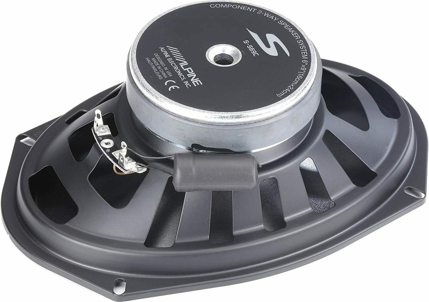 Alpine S-S69C S-Series 6x9-inch Component 2-Way Car Speakers 85W RMS, 6x9-Car Toys