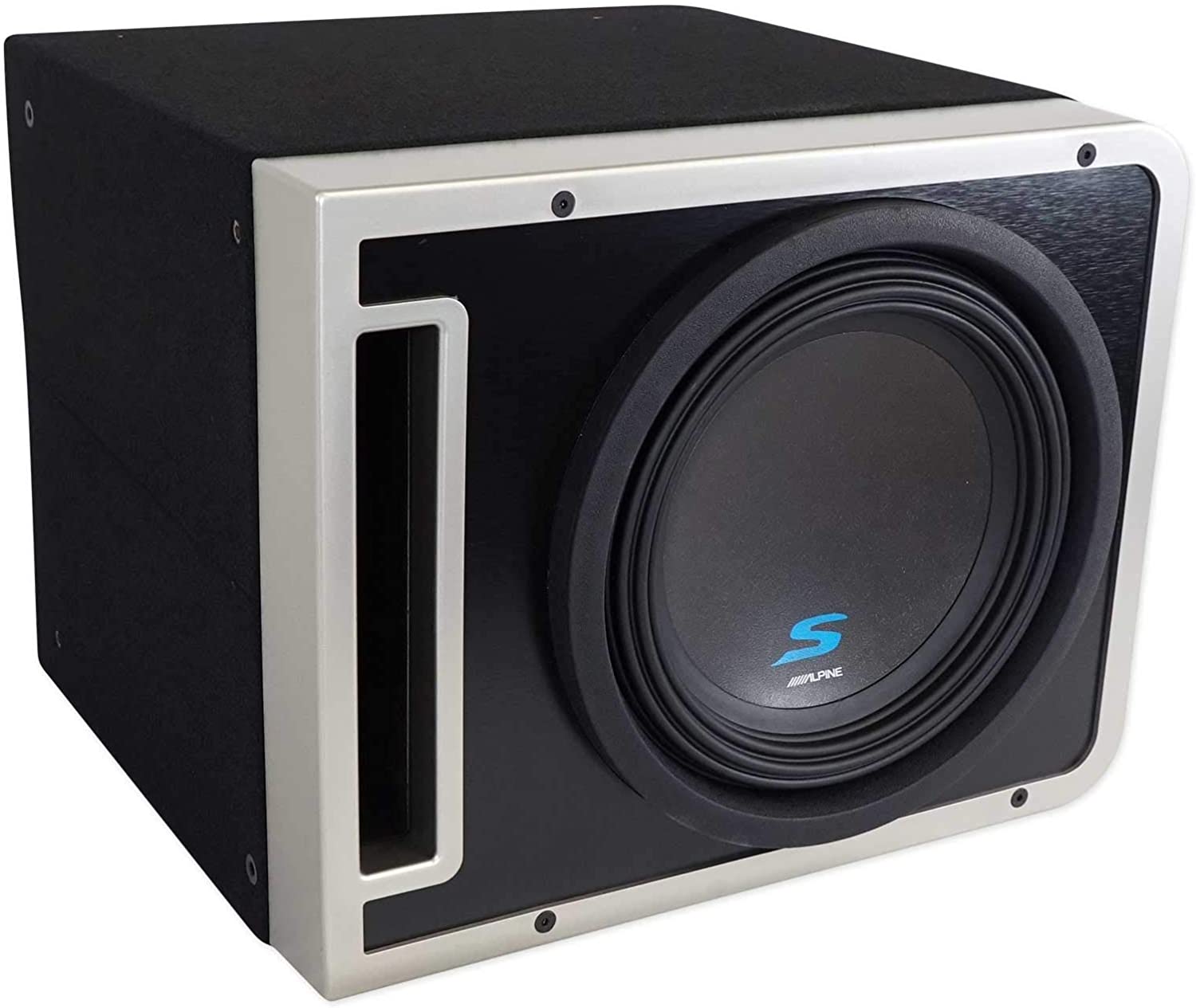 Alpine S-SB10V Pre-Loaded S-Series 10-inch Linkable Subwoofer Enclosure Car Sub-Car Toys