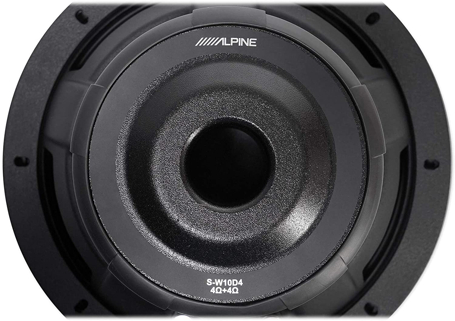 Alpine S-W10D2 S-Series 10" Dual 4-Ohm Subwoofer, Compact Car Audio Sub 600W RMS-Car Toys