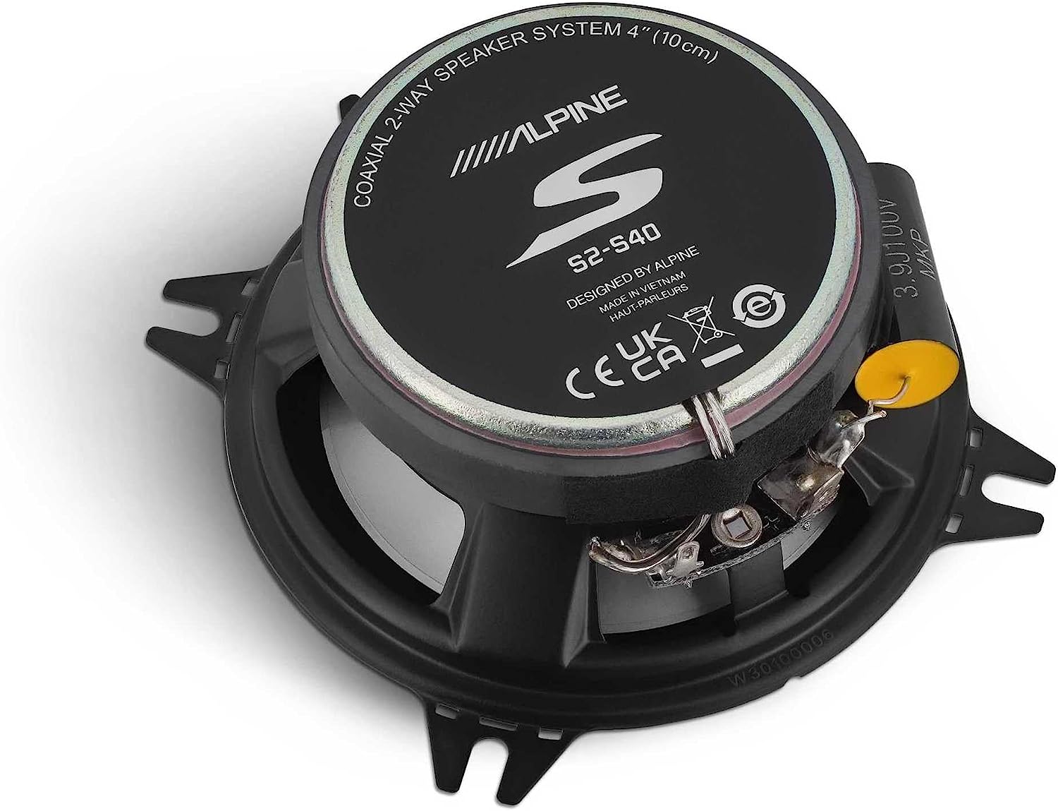 Alpine S2-S40 4" Hi-Res Certified Coaxial Speakers-Car Toys