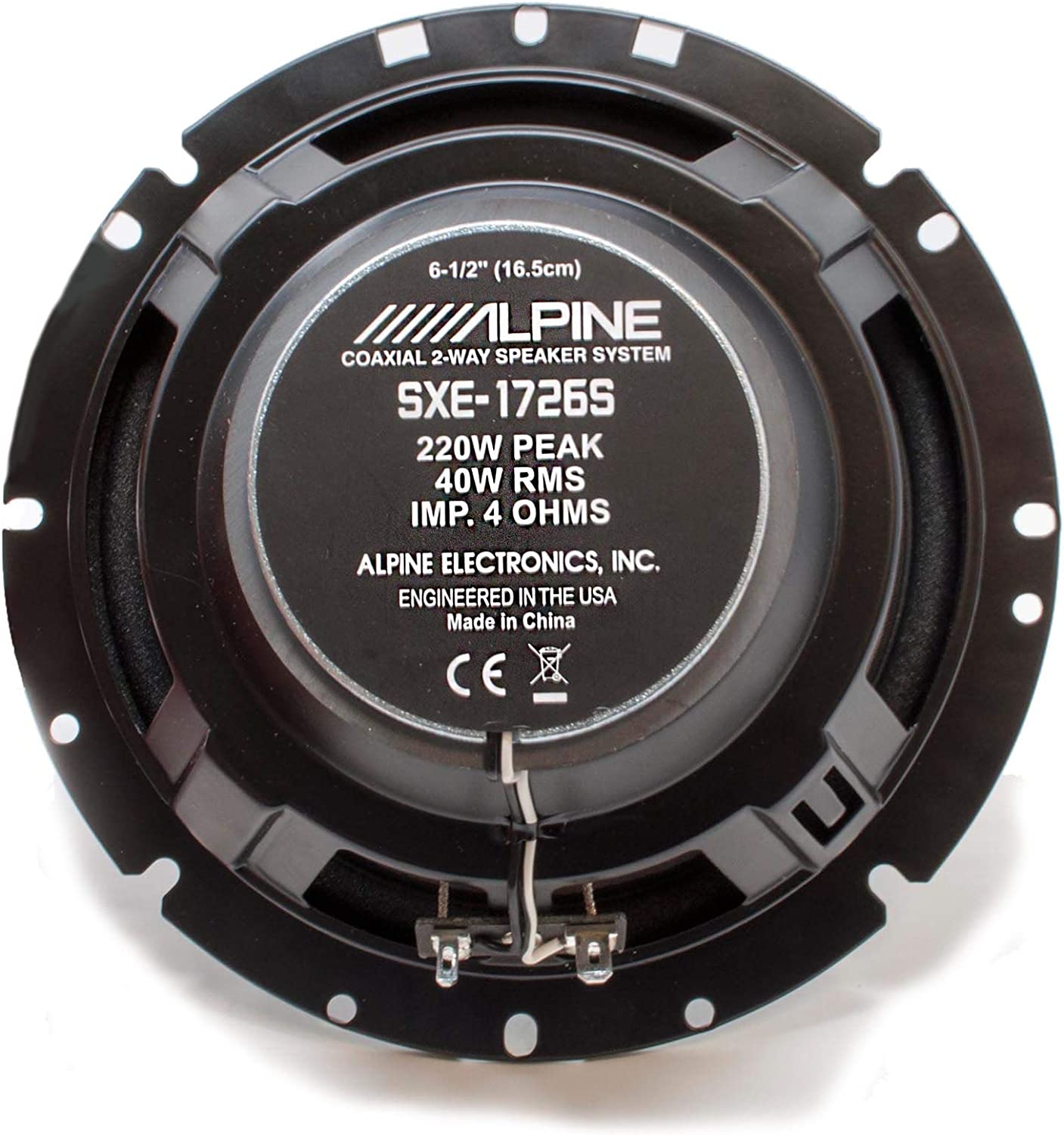 Alpine SXE-1726S 6.5" Coaxial 2-Way Speaker Pair-Car Toys