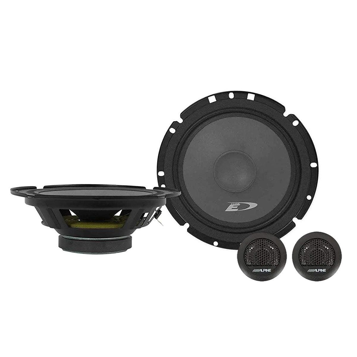 Alpine SXE-1751S 2-Way 6.5" Component Car Audio Speaker System, 4 Ohm, 45W RMS-Car Toys