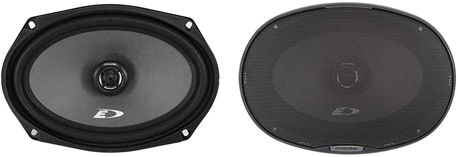 Alpine SXE-6926S 6x9 Inch 280 Watt 2-Way Car Audio Coaxial Speakers Pair, 6 by 9-Car Toys