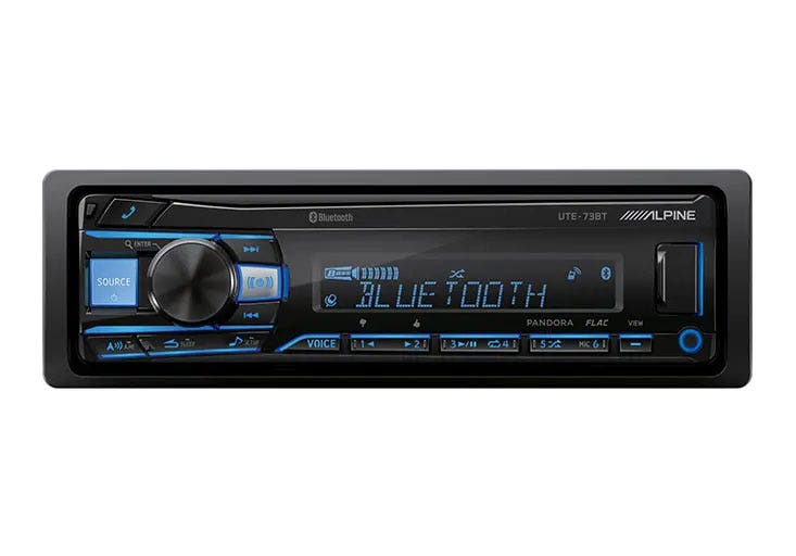 Alpine UTE-73BT Multimedia Receiver and Speaker Package-Car Toys