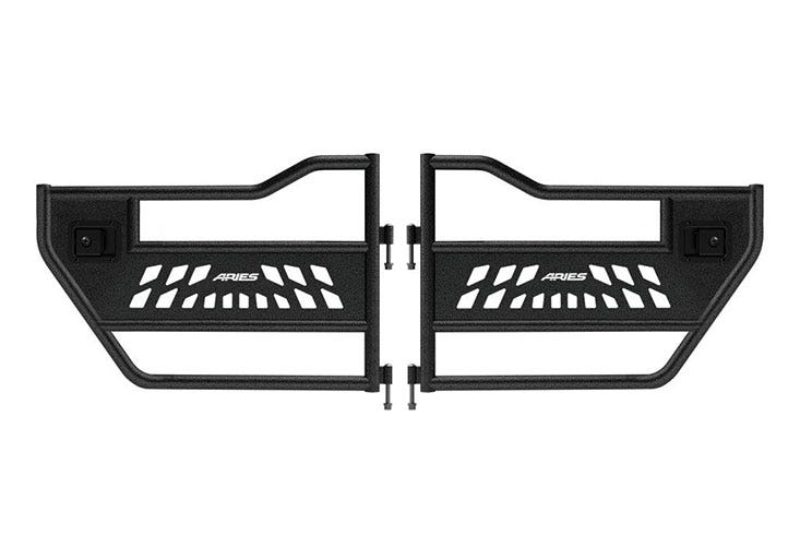 Aries Automotive 25009 Aluminum Rear Tube Doors for Jeep Wrangler JK-Car Toys