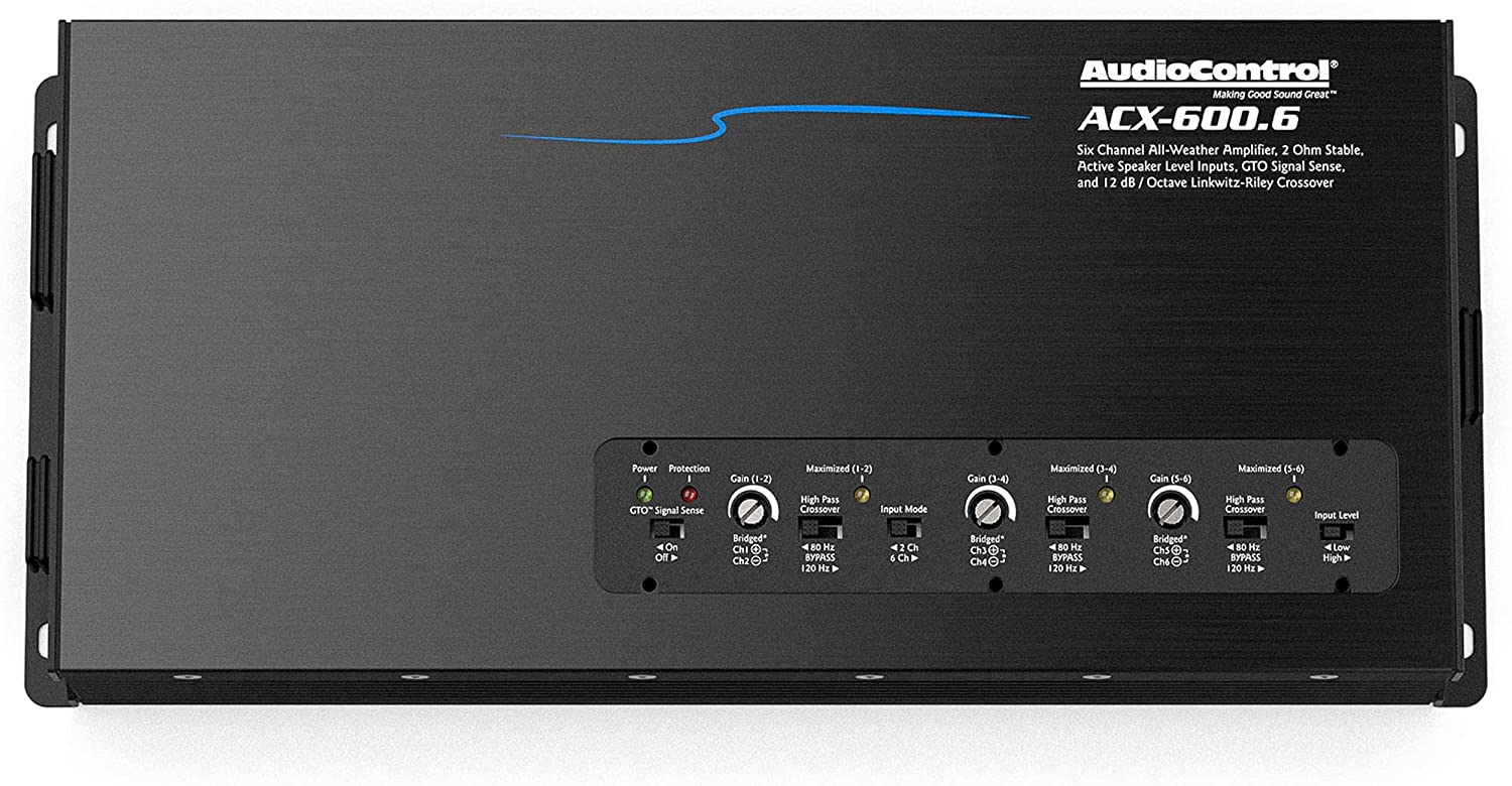 Audio Control ACX-600.6 All Weather 6 Channel Amplifier for Marine and Motorsports Applications-Car Toys