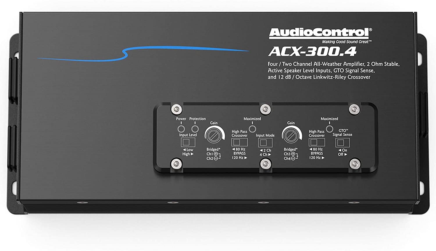 AudioControl ACX-300.4 Powersports/Marine 4-Channel Amplifier, 50 Watts RMS x 4-Car Toys