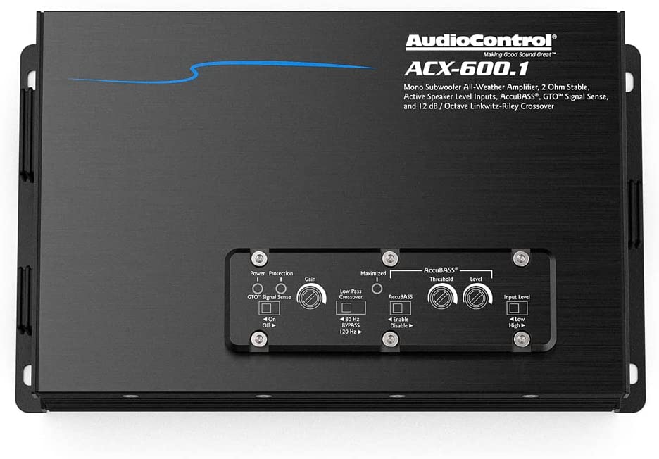 AudioControl ACX-600.1 All-Weather IPX6 Monoblock 600W Marine/ATV/UTV Amplifier-Car Toys