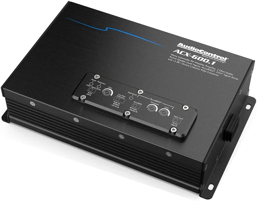 AudioControl ACX-600.1 All-Weather IPX6 Monoblock 600W Marine/ATV/UTV Amplifier-Car Toys