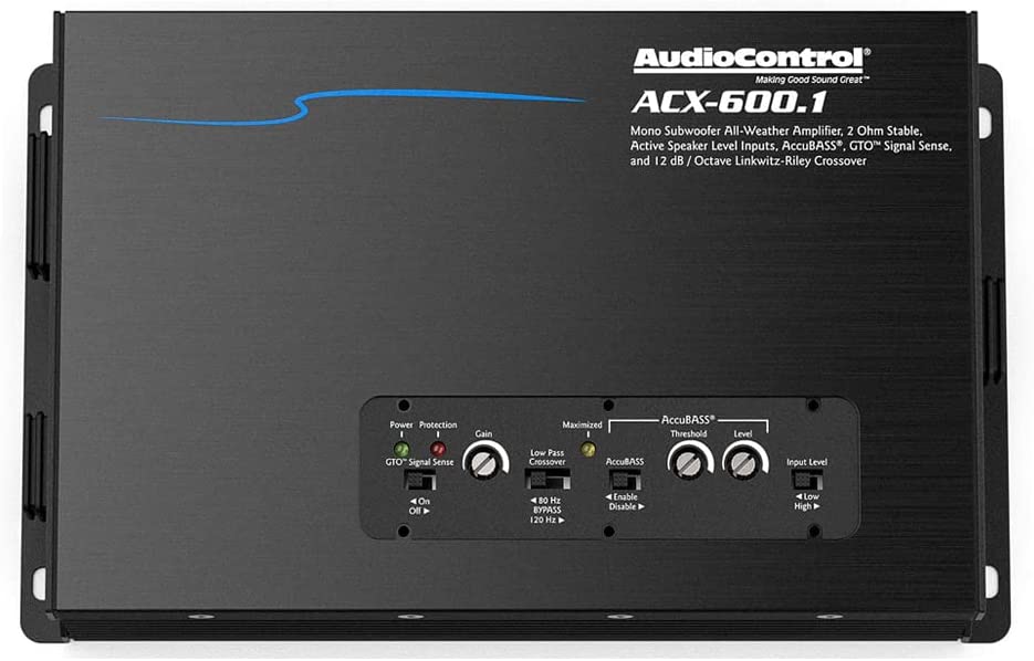 AudioControl ACX-600.1 All-Weather IPX6 Monoblock 600W Marine/ATV/UTV Amplifier-Car Toys