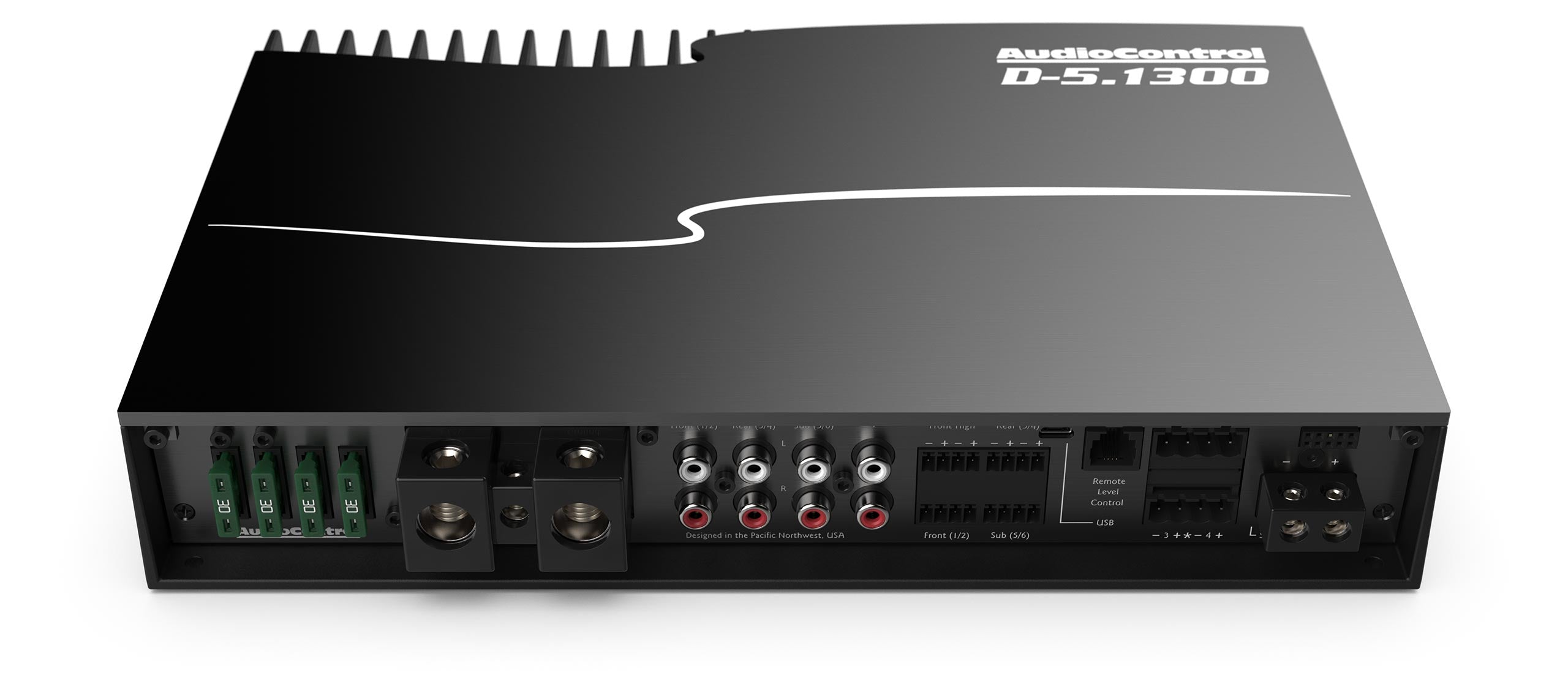 AudioControl D-5.1300 High Power DSP Multi-Channel Car Amplifier, Accubass Amp-Car Toys