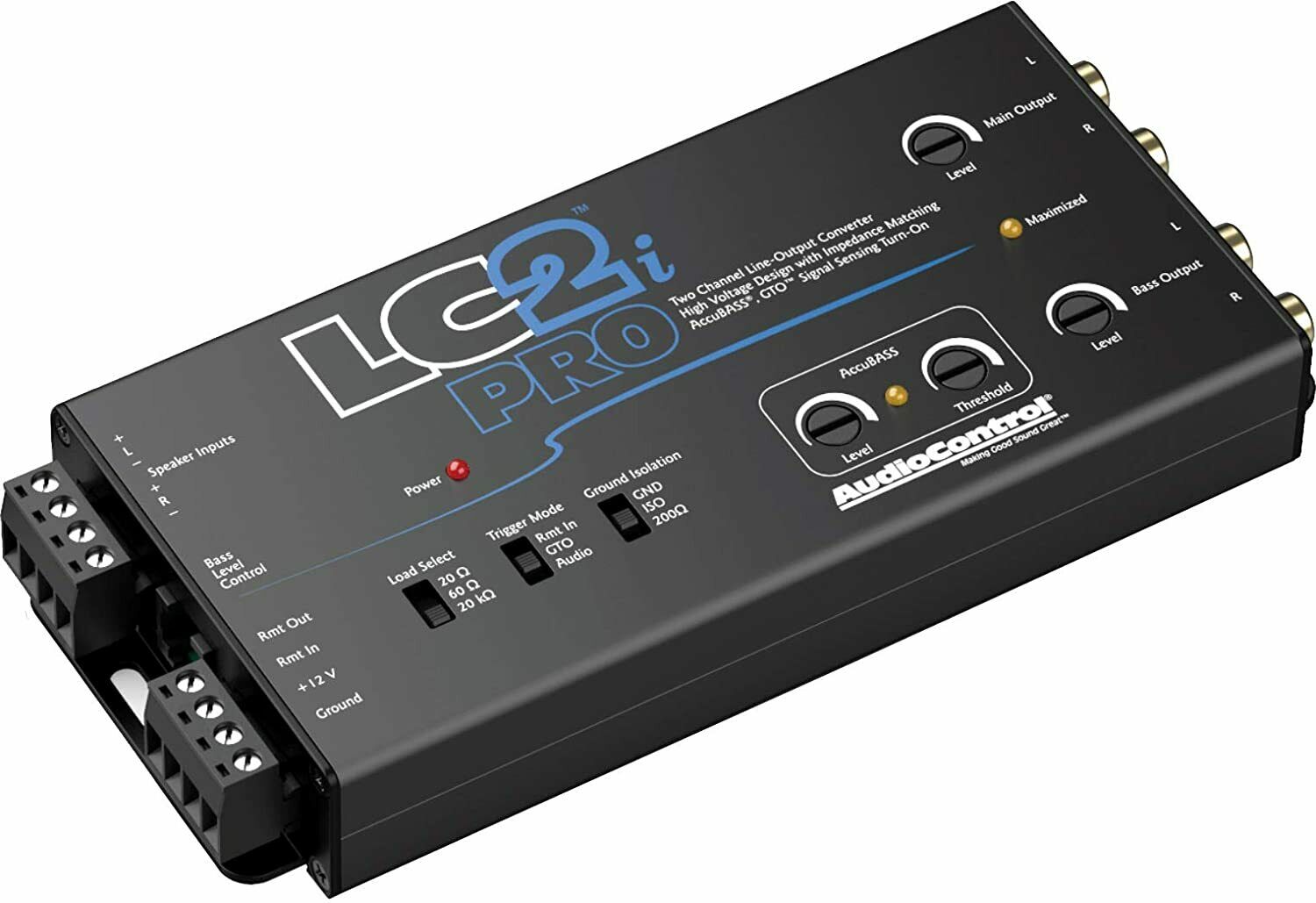 AudioControl LC2i PRO 2-Channel Line Output Converter with ACR-1 Bass Knob-Car Toys