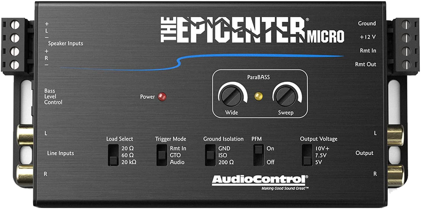 AudioControl The Epicenter Micro Bass Restoration Processor & LOC + ACR-4 Remote-Car Toys