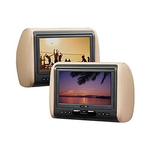 Audiovox CTMTGHR9D Dual 9" DVD Headrest Car Video Player System with Headphones-Car Toys