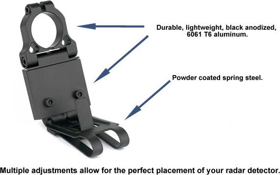 BlendMount BBE-2000R Series Mount for Beltronics/Escort Radar Detector-Car Toys