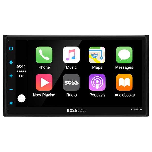 BOSS Audio BVCP9675A 6.75" Car Stereo Deck, Apple CarPlay Android Auto Head Unit-Car Toys