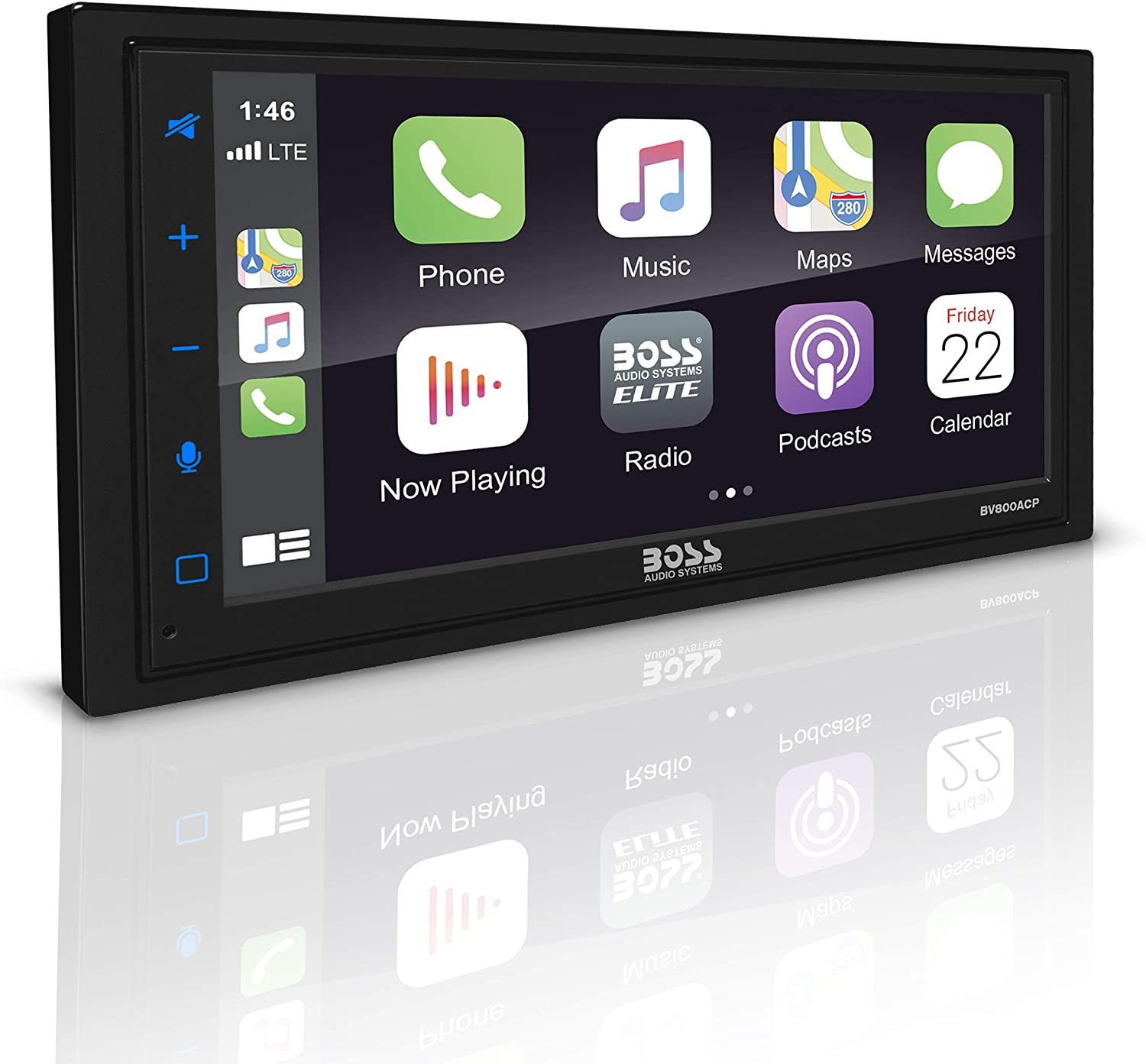 BOSS Audio Elite BV800ACP 2-Din 6.75" Car Stereo, Apple CarPlay, Android Auto-Car Toys