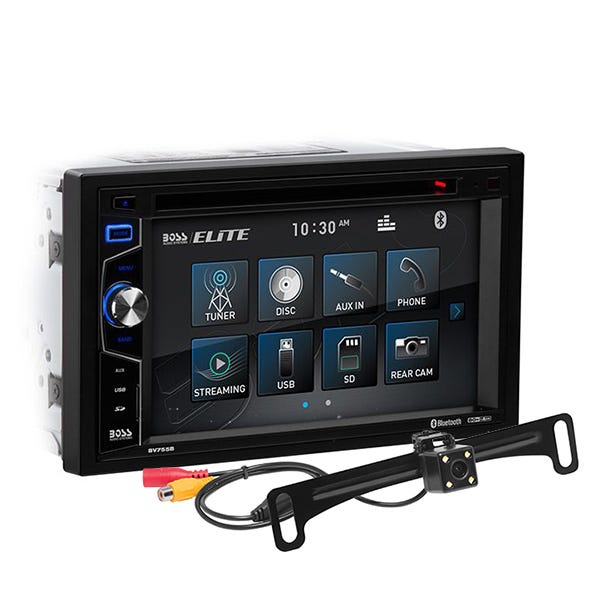 BOSS Audio Systems Elite BV755BLC 2-DIN CD/Bluetooth 6.2" Car Stereo with Camera-Car Toys