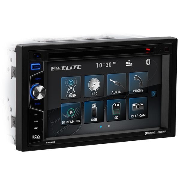 BOSS Audio Systems Elite BV755BLC 2-DIN CD/Bluetooth 6.2" Car Stereo with Camera-Car Toys