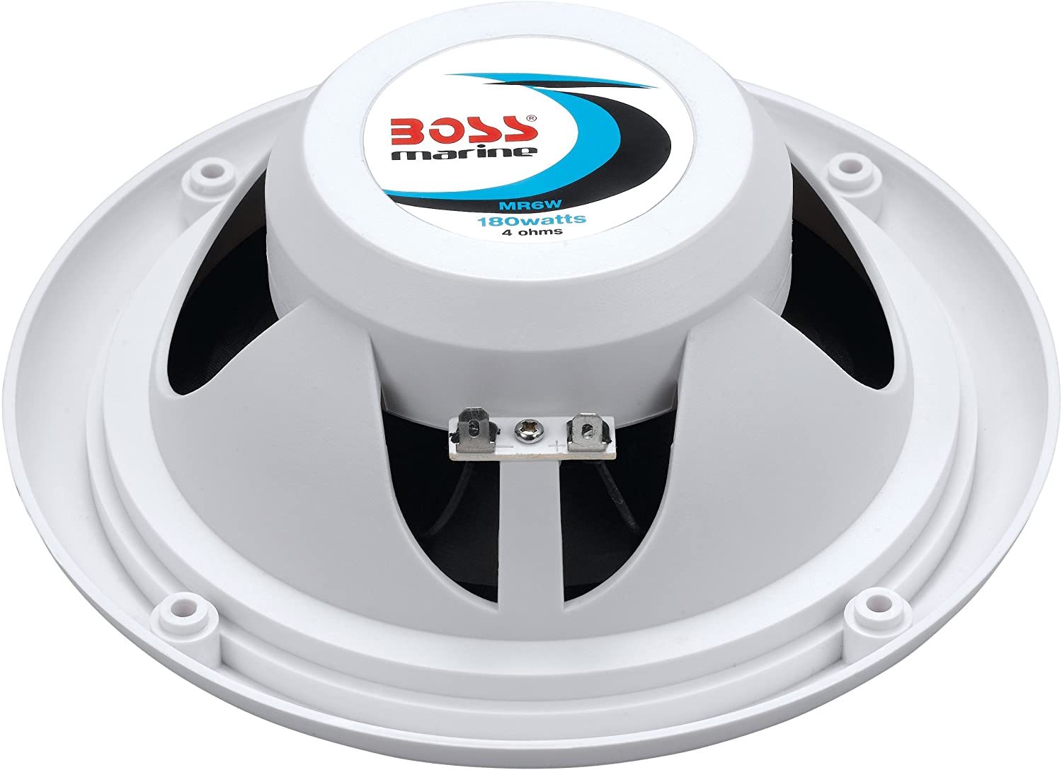 BOSS Audio Systems MR6W 180 W Per Pair, 6.5 In Full Range 2 Way Marine Speakers-Car Toys