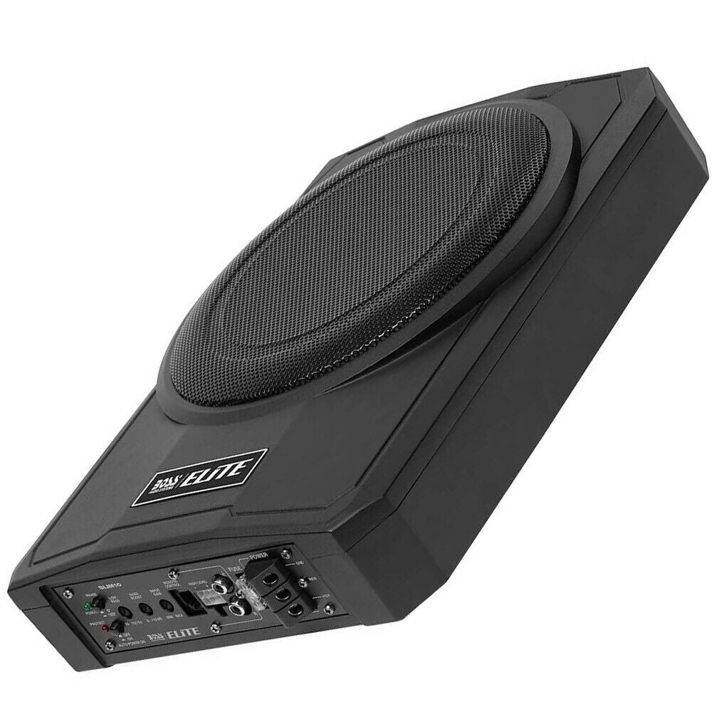 BOSS Audio Systems SLIM10 Amplified Car Subwoofer, 10 Inch Enclosed Powered Sub-Car Toys