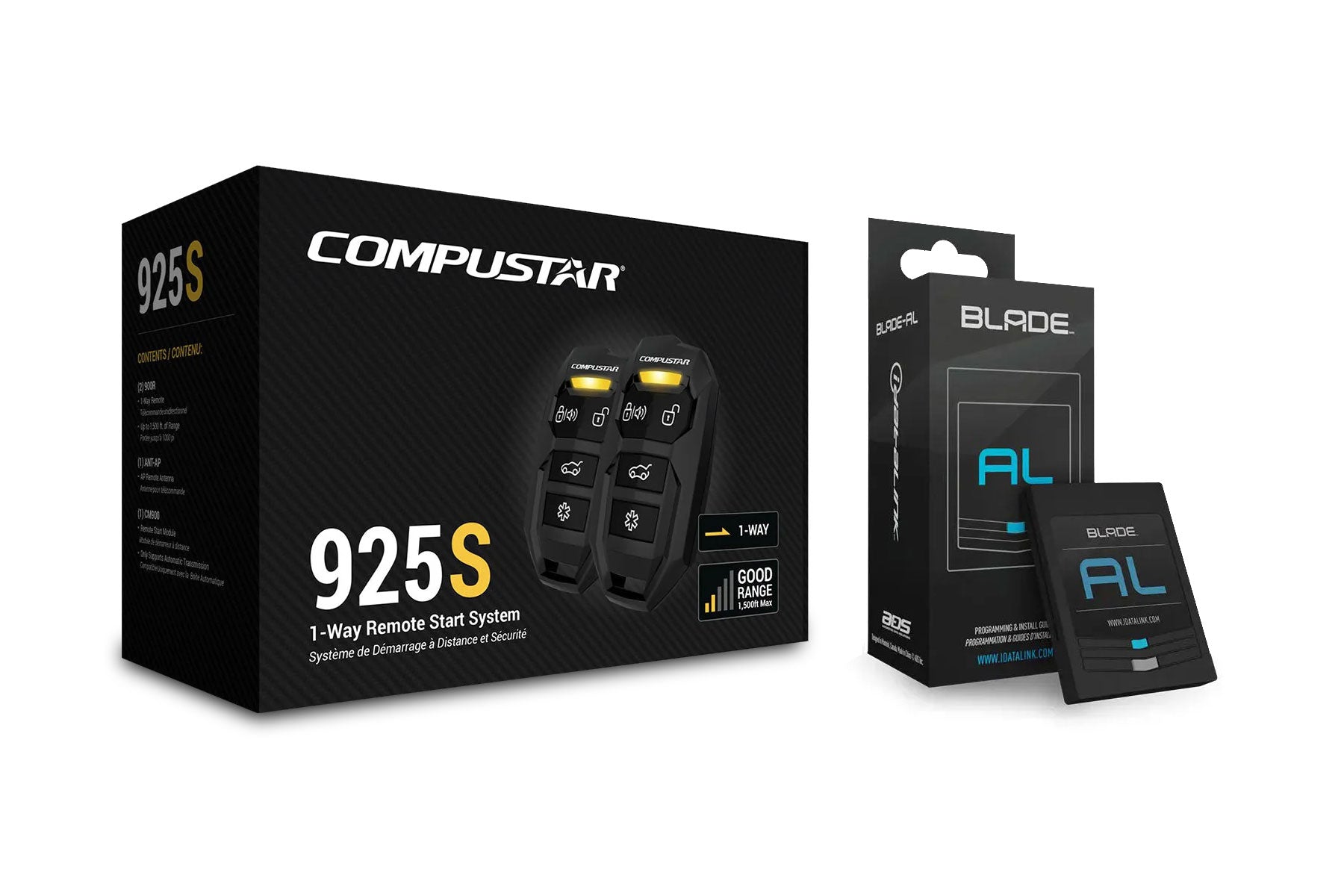 Compustar CS925PK 1-Way Remote Start Package with Universal Blade-al Bypass