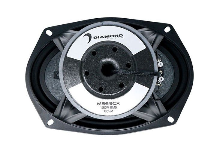 Diamond Audio MSMS694LK 2014+ Harley Davidson Cut in Lid Kit with MS69CX 6x9 Speakers-Car Toys