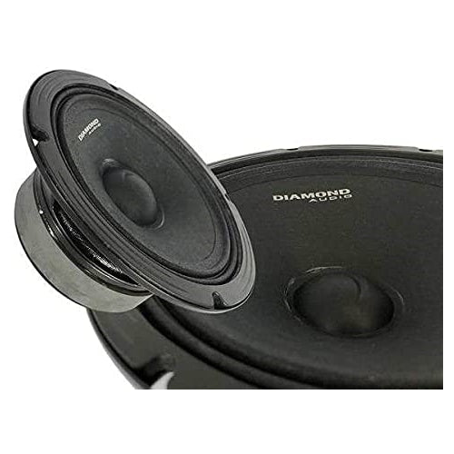 Diamond Audio MSPRO8 High-Power 8 in. Motorsports Speakers Pair, 500W RMS, 4 Ohm-Car Toys