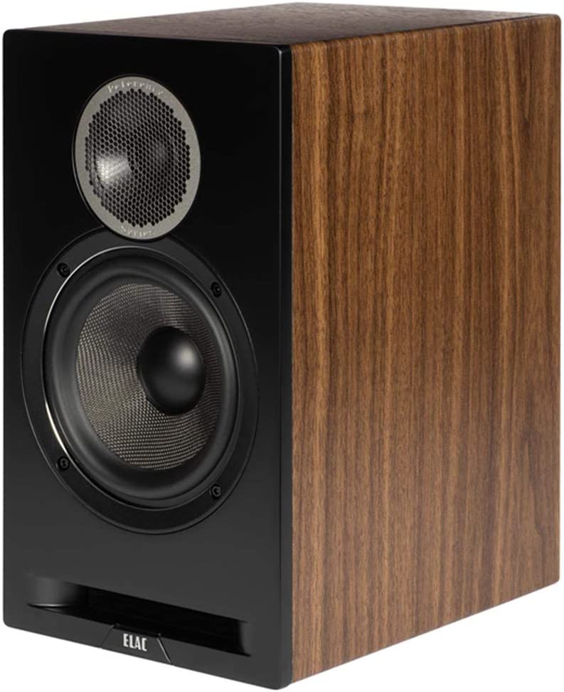 ELAC DBR62 Debut Reference 120 Watt Home Audio Bookshelf Speakers, Walnut/Black-Car Toys