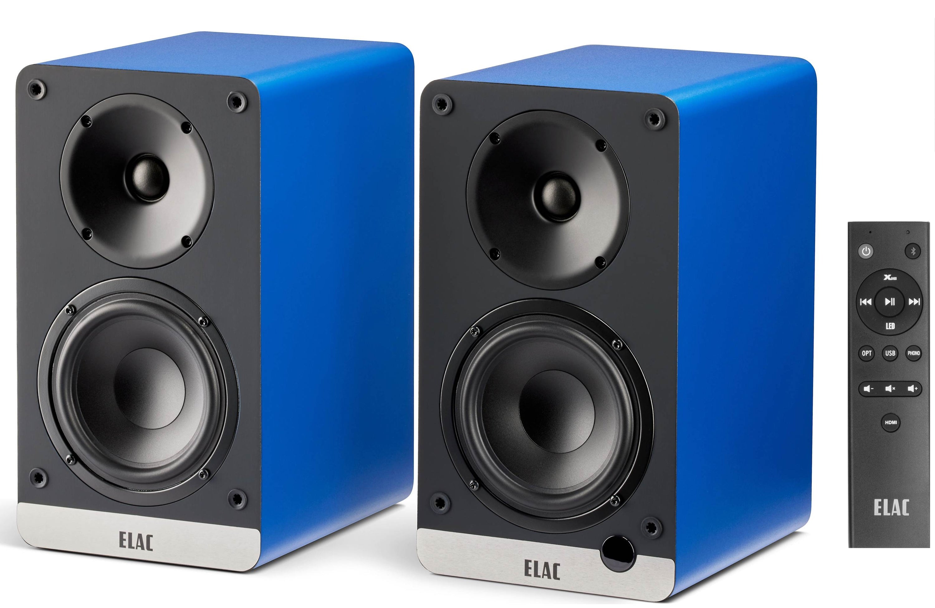 ELAC DCB41 Debut ConneX Home Audio Powered Bookshelf Speakers w/ Bluetooth, Blue-Car Toys