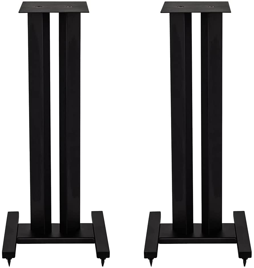 ELAC LS20 Stands Pair for Debut or Other Bookshelf Speakers (LS20-B, Black)-Car Toys