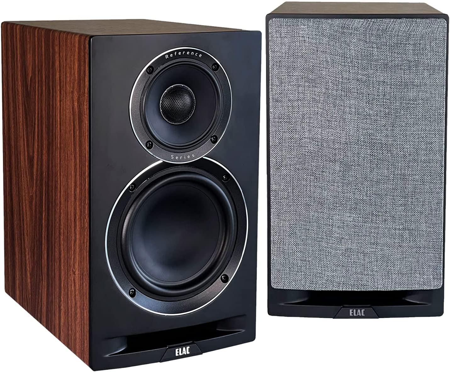 ELAC UBR62 Uni-Fi Reference 3-Way Home Audio Bookshelf Speakers, 140 W, Walnut-Car Toys