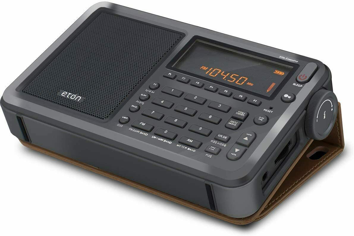 Eton Elite Executive AM/FM/Aircraft Band/SSB/Shortwave Radio w Case, AC/Battery-Car Toys